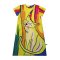 Woman Dress - Yellow : Cat in Color Curtain