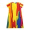Woman Dress - Yellow : Cat in Color Curtain