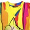 Woman Dress - Yellow : Cat in Color Curtain