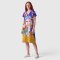 Woman Dress - Purple : She and the Petals