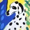Woman Dress - Yellow : Dalmatian Daydream