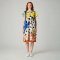Woman Dress - Yellow : Dalmatian Daydream