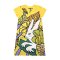 Woman Dress - Yellow : White Bunny in Jungle