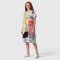 Woman Dress - Grey : Fragmented Harmony