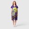 Woman Dress - Purple : Mystic Owl under the Full Moon