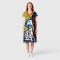Woman Dress - Multicolor : The Playful Dalmatian Grid