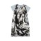 Woman Dress - Grey : Black Brush Strokes