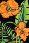 Woman Dress - Black : Orange cosmos in a vase