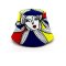 Multicolor Bucket Hat : Woman's Tri-Color Face