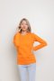 เสื้อยืด [สีส้ม] คอกลม แขนยาว Cotton แท้100% No. 32 เสื้อยืดแขนยาว