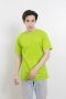 เสื้อยืด [สีเขียวมะนาว] คอกลม-คอวี แขนสั้น Cotton แท้100% No. 32 เสื้อยืดแขนสัน