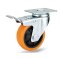 ลูกล้อยูรีเทน ล้อTPP ลูกล้อรถเข็น รับน้ำหนัก 80-150kg ไฮเทค แป้นเบรก SERIES Value B