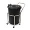 รถเข็นถังโครงสแตนเลส รถเข็นขยะ รถเข็นสแตนเลสพร้อมถังน้ำ รถเข็นน้ำ Backet Trolley Happy Move