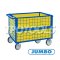 BTM-0711XC รถเข็นกรงเหล็กแผงรุ่นบุพลาสติก 500 กก. (รุ่นไม่มีฝาบน) JUMBO