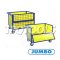 BTM-0711XC รถเข็นกรงเหล็กแผงรุ่นบุพลาสติก 500 กก. (รุ่นไม่มีฝาบน) JUMBO