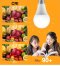 หลอดแอลอีดี A60 ขนาด 5-15 วัตต์ แสงขาวเดย์ไลท์ และแสงเหลืองวอร์มไวท์  (20,000 ชั่วโมง) LED A60 Super Save 