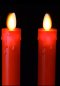 LED Candlestick  RED Warmwhite with Remote เชิงเทียนแอลอีดี สีแดง ปิด-เปิด ด้วยรีโมท ใส่ถ่าน ปลอดภัย นำโชค นำลาภ เป็นของฝากให้ญาติผู้ใหญ่ได้ในทุกโอกาส