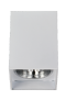 โคมดาวน์ไลท์ สำหรับติดลอย โคมใส่หลอด โคมลายเพชร Downlight Surface Mouted EL-04002 4 inch Square White Diamond