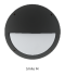 โคมไฟติดผนัง โคมผนัง โคมใส่หลอด โคมหน้าบ้าน Smile M 2xE27 / Black
