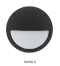 โคมไฟติดผนัง โคมผนัง โคมใส่หลอด โคมหน้าบ้าน Smile S 1xE27 / Black