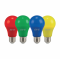 หลอดแอลอีดี สีน้ำเงิน สีแดง สีเขียว สีเหลือง  6 วัตต์ ขั้ว E27 สำหรับตกแต่งร้านอาหาร ตกแต่งทั่วไป LED A60 Color 