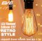 LED Filament Edison E27 หลอดแอลอีดี ฟิลาเมนต์ ทรงเอดิสัน วินเทจ ขนาด 4 วัตต์ แสงวอร์มไวท์ E27