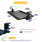 KEYBOARD TRAY แบบหนีบโต๊ะ ขนาดเล็ก ปรับเอียงได้ KB-4080