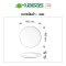 Nagas ไฟเพดานรีโมท LED รุ่น Smart Star Remote 30 Watt เปลี่ยนได้ 3 แสง ควบคุมโดยรีโมท