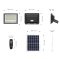 Nagas สปอตไลท์โซล่าเซลล์ Solar Bright 200 Watt IP66 สว่างนานถึงเช้า แสงสีขาว (DayLight)