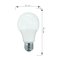 (ยกลัง 100 หลอด) NAGAS หลอดไฟ LED รุ่น Save Bulb 12 Watt แสง DayLight