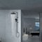 HONS Bathroom ชุดเรนชาวเวอร์ รุ่น ST700 สีโครม ฝักบัวสีดำ เสาเหลี่ยม รองรับเครื่องทำน้ำอุ่น รับประกันสินค้า 1 ปี