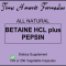 เปปซิน อซิโดว Betaine HCL Plus Pepsin (Acidoll) 100 Caps. (วิตามินตามสูตรของเกอร์สัน)