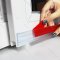 Door Seal - adhesive strip, clear color, silicone rubber - can be used with all types of doors (2 sizes)