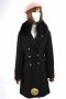 เช่าเสื้อโค้ทผู้หญิง รุ่น  Fur Obsidian Swing Double Breasted Coat 905GCL447FANAM1