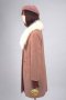 เช่าเสื้อโค้ทผู้หญิง รุ่น Satin Taupe Fur Faux Straight Coat 905GCL421FABRS1