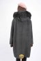 เช่าเสื้อโค้ทผู้หญิง รุ่น  Fur Obsidian Wrap Coat  905GCL442FABKXL1