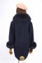 เช่าเสื้อโค้ทผู้หญิง รุ่น  Royal Blue Breasted Coat with Fur  902GCF044YYNAS1