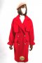 เช่าเสื้อโค้ทผู้หญิง รุ่น  Mandevilla Red Swing Double Breasted Velvet Coat 902GCL298FAREXL1