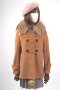 เช่าเสื้อโค้ทผู้หญิง รุ่น  Fur Peacan Brown Duffle Coat  902GCL197FABRS1
