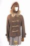 เช่าเสื้อโค้ทผู้หญิง รุ่น  Peacan Brown Duffle Coat	902GCD184FABRS1