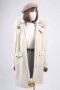 เช่าเสื้อโค้ทผู้หญิง รุ่น  Fur Faux Beau White breasted Coat 901GCL029FACRS1