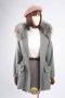 เช่าเสื้อโค้ทผู้หญิง รุ่น  Fur Faux Peppercorn Wrap Coat  905GCL428COGYM1