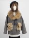 เช่าเสื้อกันหนาว รุ่น Grease and white flour Fur Houndstooth Jacket with fur 905GCS2027FABKL4