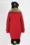 เช่าเสื้อโค้ทผู้หญิง รุ่น  Fox Fur collar Borgonha Coat  2006GCL744FARE1
