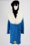 เช่าเสื้อโค้ทผู้หญิง รุ่น Fox Fur collar Azul Carnaval Coat   2006GCL746FABL1