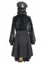 เช่าเสื้อโค้ทผู้หญิง รุ่น Fur Rust Oleum Flat Black Princess Coat   2006GCL783FABK1