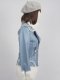 *** Limited Editon  เช่าแจ็คเก็ตหนัง   Blue Glow  Faux Leather Jacket	902GJP246FABLS1