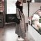 เช่าเสื้อโค้ทผู้หญิง รุ่น  Grease and white flour Plate breasted Coat  904GCL369FABW
