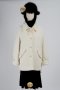 เช่าเสื้อโค้ทผู้หญิง รุ่น  *** Limited Editon ***  " Faux Mink Fluffy Chantilly Lace Pea Coat"  902GCS263FAWHS1