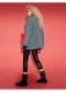 เช่าเสื้อโค้ทผู้หญิง รุ่น  Red Fur Pockets with Green Wool Coats  905GJS379FAGNF1